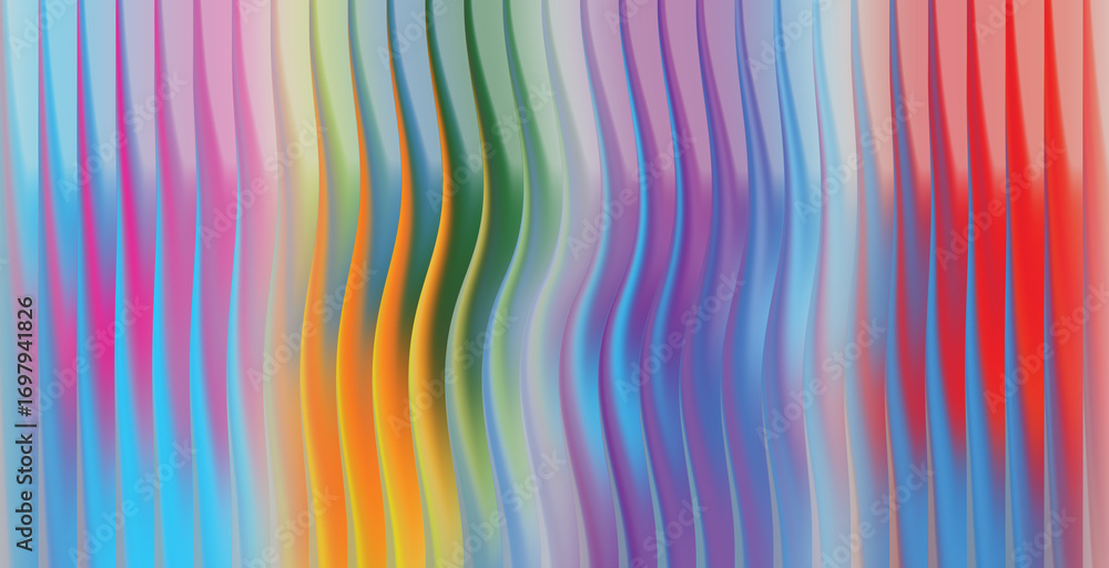 Leinwandbilder abstract background with colorful vertical lines and smooth gradient texture