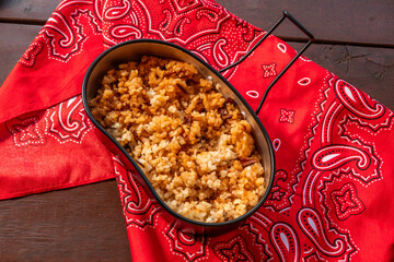 アウトドアで飯ごう　 campsites using a mess kit