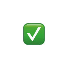 Check Mark Emoji &ndash; Green Tick Vector Illustration Isolated