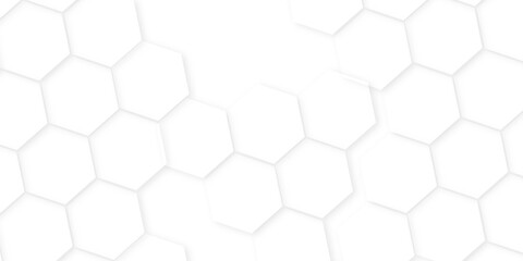 hexagon concept design abstract technology background,beautiful geometric pattern white gray hexagonal,geometric mesh cell texture. modern futuristic wallpaper.