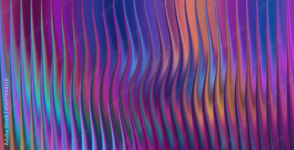 Poster abstract background with colorful wavy lines and smooth gradient texture