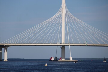 yacht bridge st. petersburg view from the water