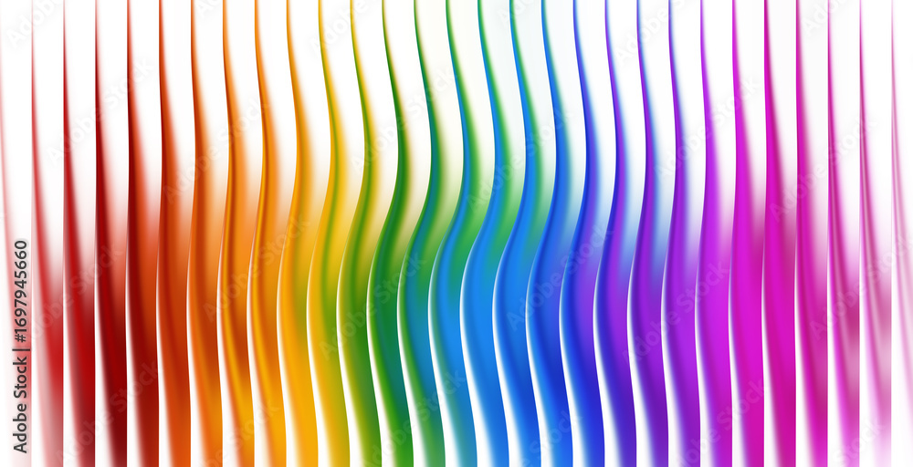 Poster abstract colorful background with wavy lines isolated on white background