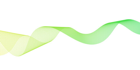 Smooth stylish abstract green wave background,dots on a whit clean and fresh background,green lines vector banner template background design.green wave melody lines on white background,