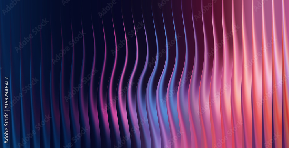 Poster abstract dark background with wavy lines and blurred stripes pattern