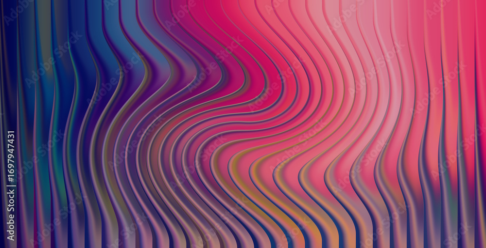 Poster abstract colorful background with wavy lines and a smooth gradient effect