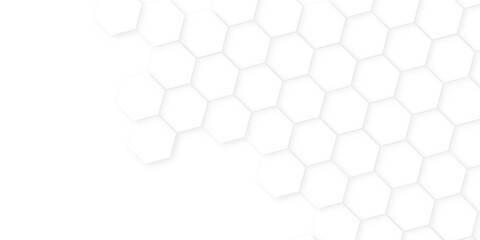 hexagon concept design abstract technology background,beautiful geometric pattern white gray hexagonal,geometric mesh cell texture. modern futuristic wallpaper.