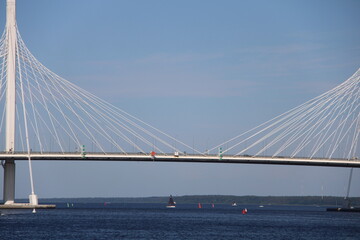 yacht bridge st. petersburg view from the water
