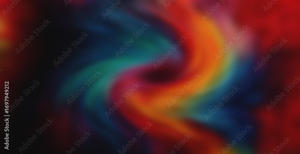 Poster abstract blurred background with a swirling pattern of rainbow color