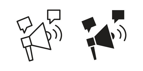 Social campaign icon symbol for logo, web, app designs.