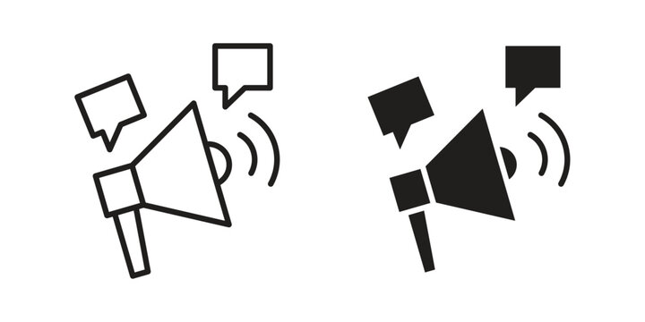 Social campaign icon symbol for logo, web, app designs.