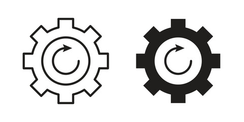 Recovery icon symbol for logo, web, app designs.