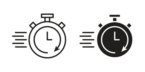 Quick icon symbol for logo, web, app designs.