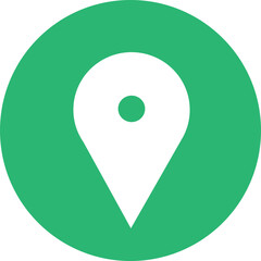 green map pointer icon vector illustration