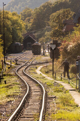 Tracks of Sarganska Osmica (Sargan Eight) narrow-gauge heritage railway, Serbia