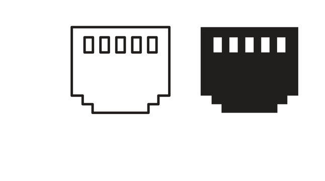 Lan icon symbol for logo, web, app designs.