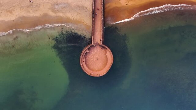 aerial view of  sinquerim fort in goa ,india
