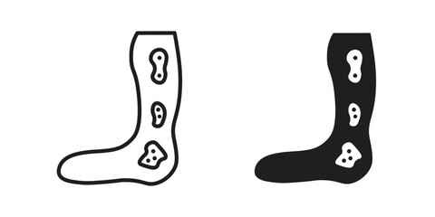 Gangrene icon symbol for logo, web, app designs.