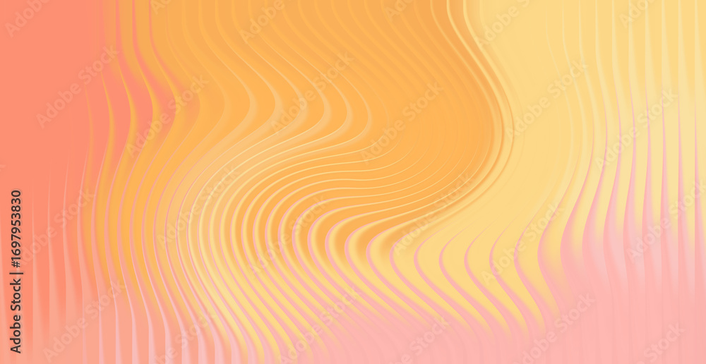 Poster abstract background with a wavy pattern and blurred pastel color gradient