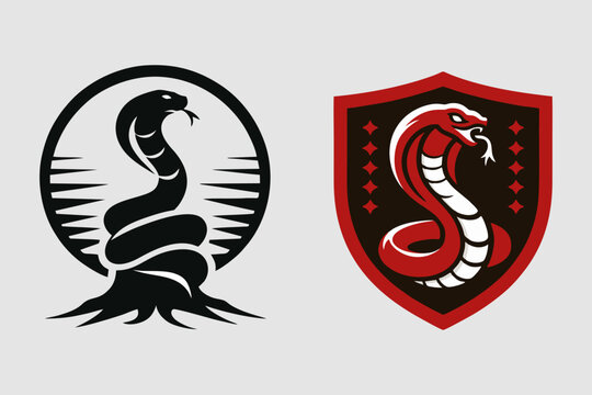 This is a cobra snake vector logo suitable for use in company logo designs, food, fertilizer, poison, chemicals, textiles, food ingredients, clothes, belts, jackets