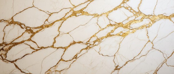 Elegant marble surface with gold veining intricate natural pattern smooth polished luxurious premium design backdrop material