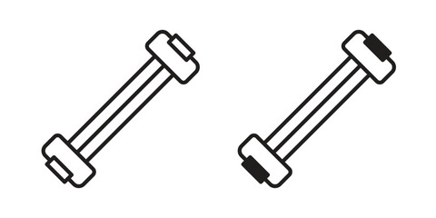 Chest expander icon symbol for logo, web, app designs.