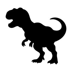Silhouette of a Tyrannosaurus Rex A Fierce Prehistoric Predator