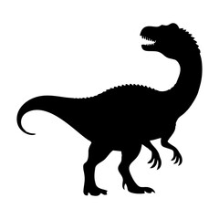 Silhouette of a Tyrannosaurus Rex A Fierce Prehistoric Predator