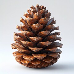 Close-up of a pine cone with rich texture and detail, representing autumn, nature, forest beauty, and seasonal decoration for fall and winter themes.