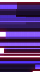 Fototapeta premium Minimalist digital artwork featuring horizontal neon bars in purple, red, and blue tones