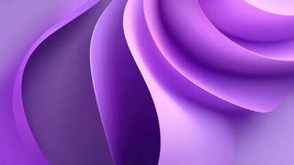 Abstract flowing curves in shades of purple and violet creating a smooth modern artistic digital background design