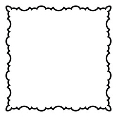 Decorative Black Frame Border Design