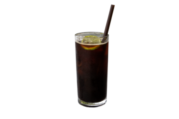 roasted coffee amaricano iced with honey lemon cold drinks no sugar menu tasty