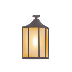 Outdoor Wall Lantern Isolated