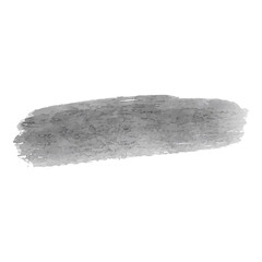 Black Ink Brush Stroke. Isolated on White Background. PNG