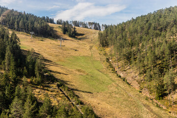 Ski slope at Tornik mountain, Serbia