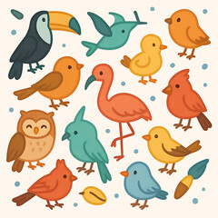 seamless pattern with birds