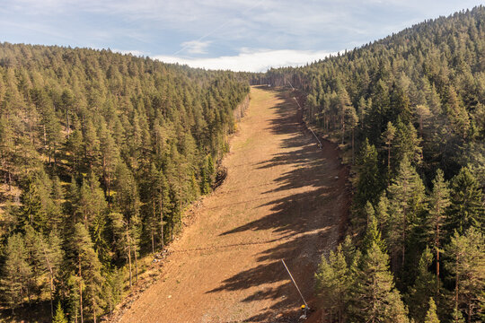 Ski slope at Tornik mountain, Serbia