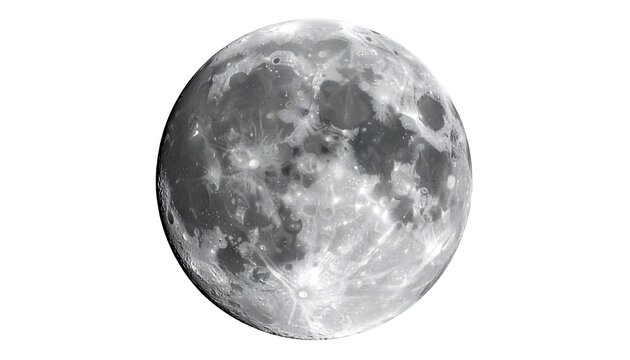 Full moon, detailed surface