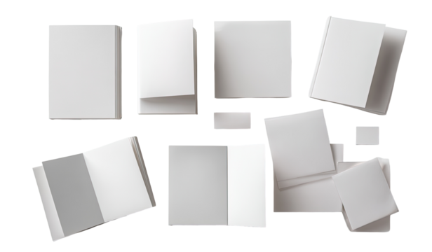 Assorted blank stationery items