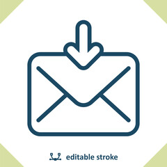 Obraz premium Receive Message Icon