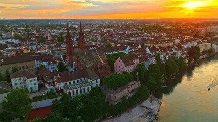 aerial view of the city