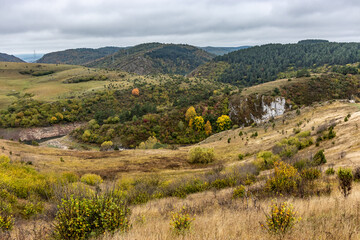 Obraz premium Autumn view of Uvac river canyon near Sjenica, Serbia