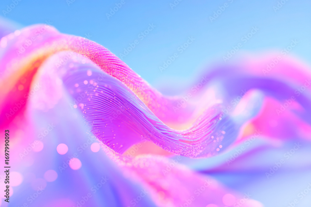 Aufkleber a futuristic abstract data visualization featuring a beautiful gradient and a complex analytical lin