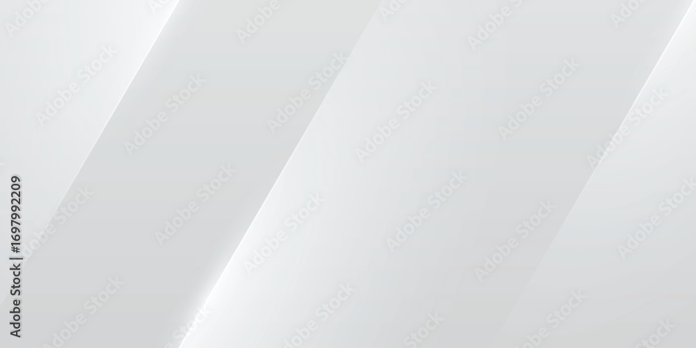 Wall mural minimal grey abstract background with modern glowing diagonal white elements