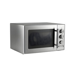 Fototapeta premium Stainless steel microwave oven