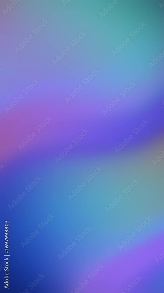 Poster vibrant blue gradient, abstract lines of light and color create a soft, blurred backdrop of a rainbo