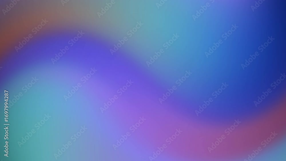 Poster vibrant blue gradient, abstract lines of light and color create a soft, blurred backdrop of a rainbo