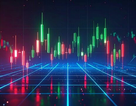 Realistic 3D digital illustrations. Representing complex concepts such as financial markets, business strategies, and medical issues with glowing elements and abstract visualizations.