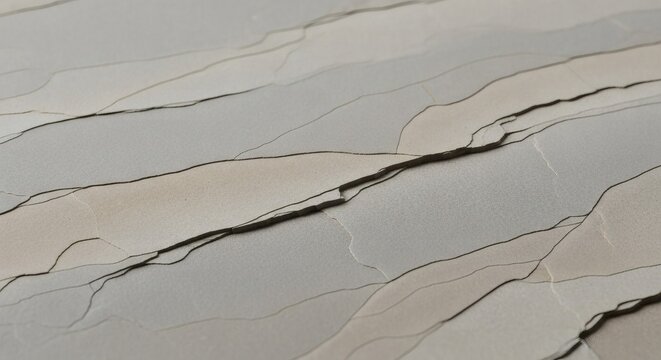 Abstract background featuring delicate, whisked fissures across a cracked and layered surface with neutral, earthy tones